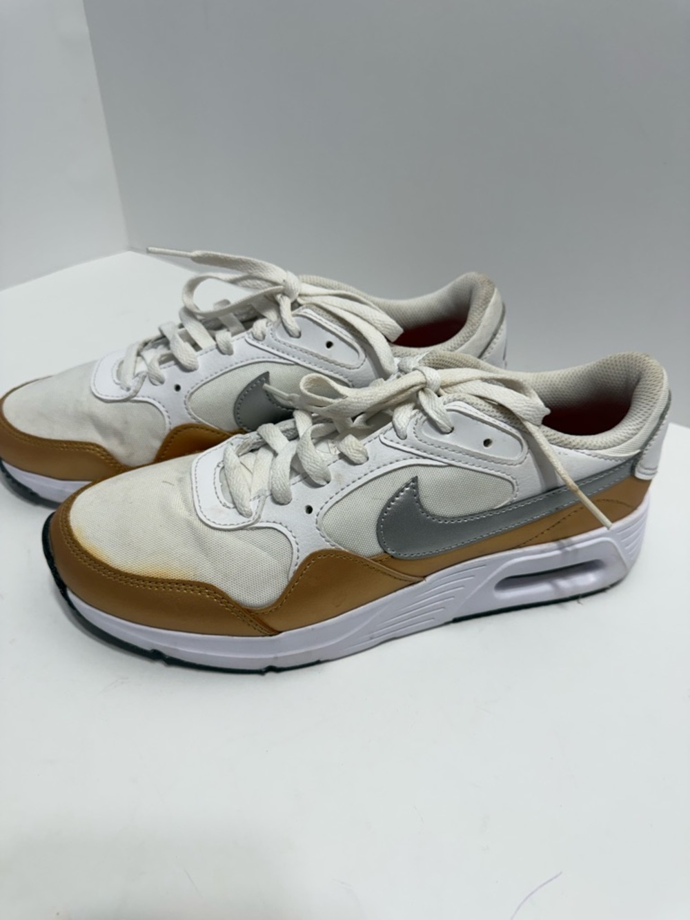 Nike Air Max SC Shoes Women's 5.5 White Metallic Sneaker CW4554-107